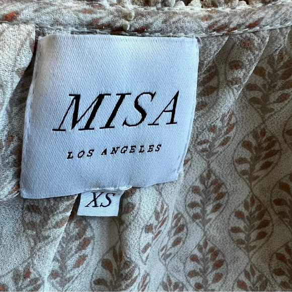 Misa Los Angeles flutter sleeve pattern mix top 17927 - Picture 10 of 12